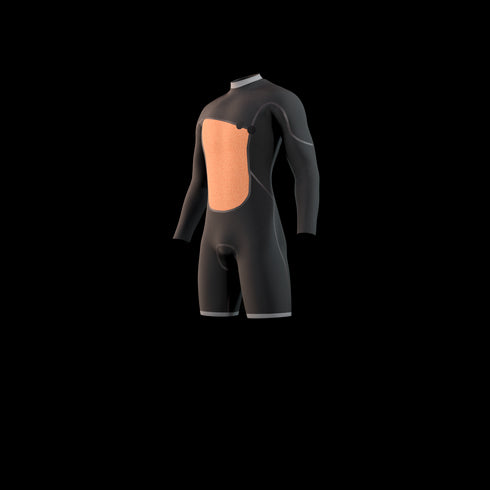The One Longarm Shorty 3/2mm Zipfree 2024 - Black
